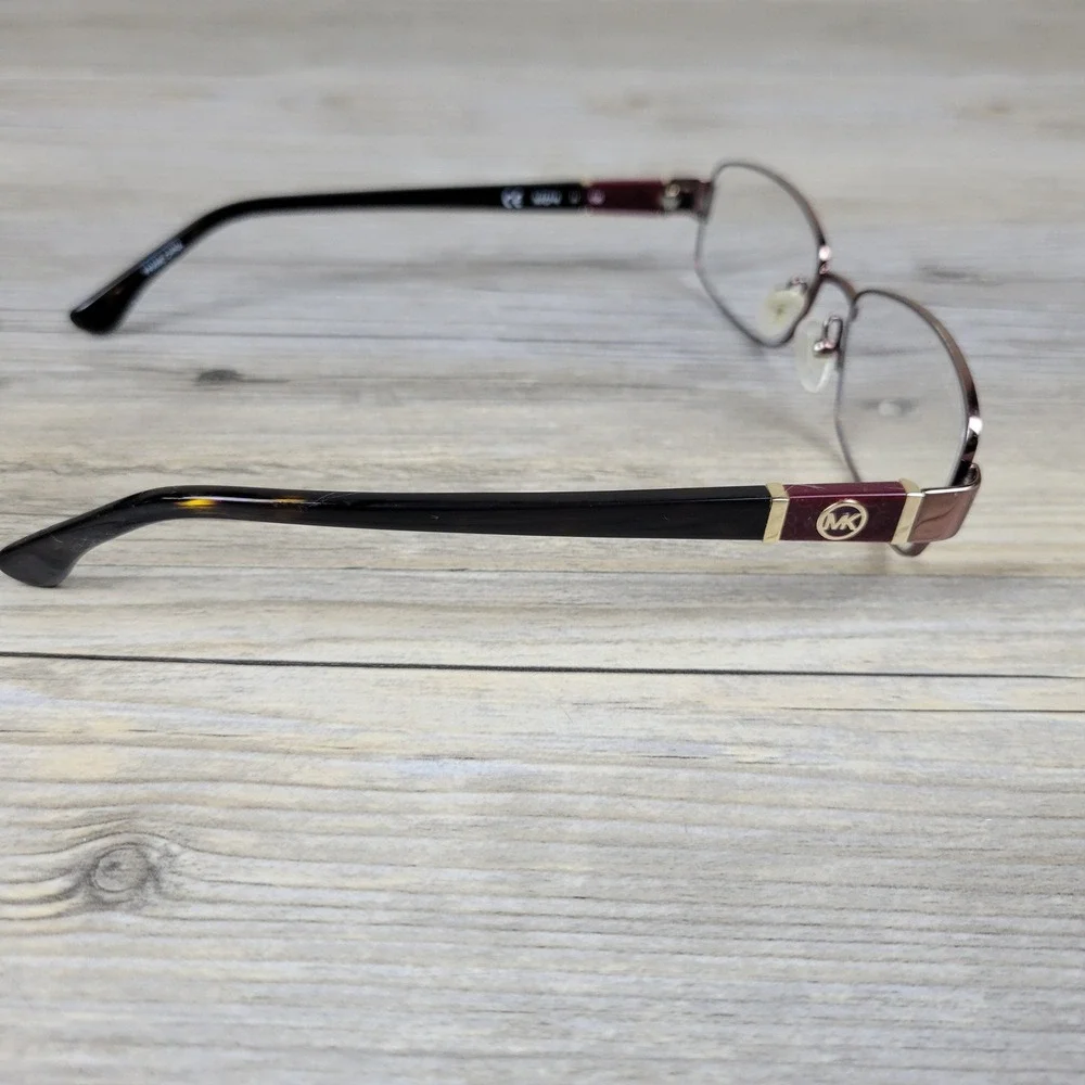 Michael Kors Eyeglass Frames MK338 210 Brown Burgundy Rectangle Womens 52-16-135